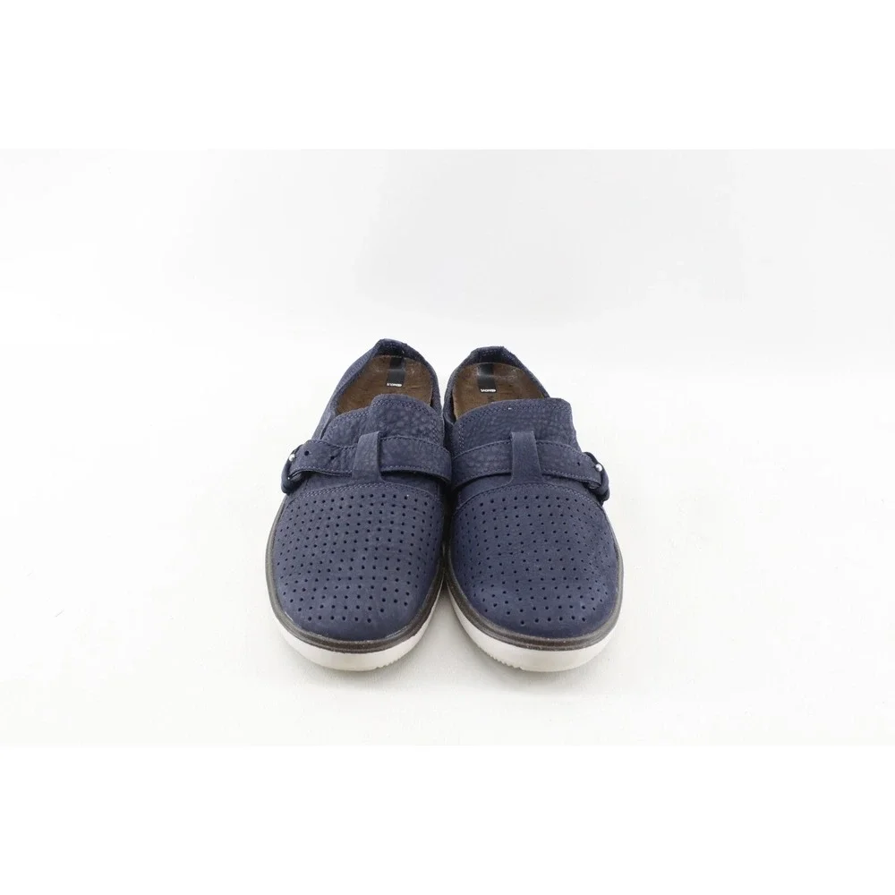Merrell Mens Around Town Mule Slip On Shoes‎ US 10 Navy Blue Leather J03700